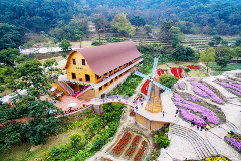 增城1天.二龙山赏花.小楼人家 含餐>